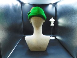 green velvet pillbox bk